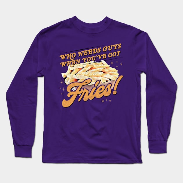 Funny Gift Idea - Fries Long Sleeve T-Shirt by karutees